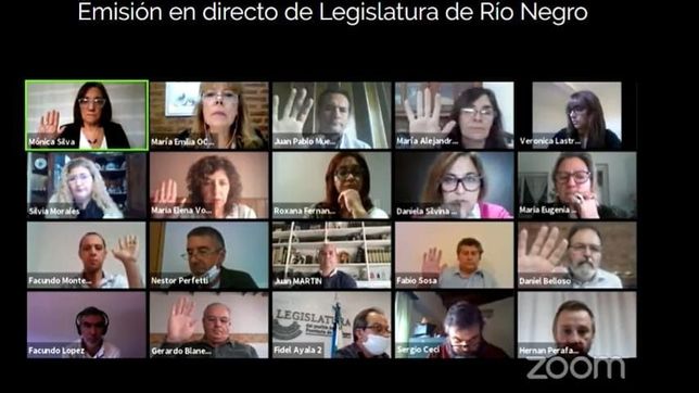 rio negro: crispada reunion virtual de diputados, que avanzan a una sesion