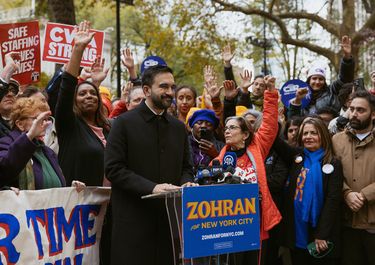 Zohran Mamdani en campaña.