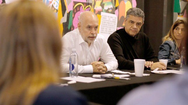 Horacio Rodríguez Larreta y Jorge Macri en la reunión de Gabinete semanal