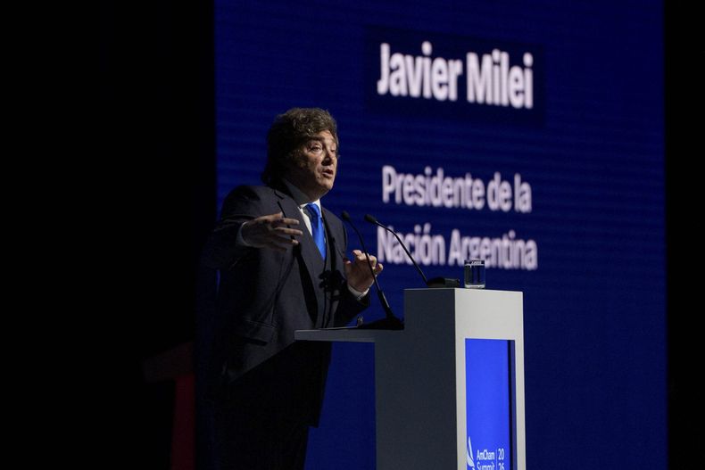 Javier Milei en AmCham.