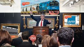 Toto Caputo y la privatización de empresas (imagen generada con IA).