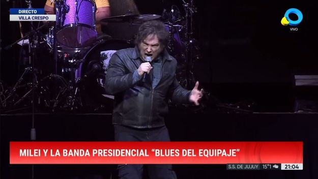La TV Pública pasa en directo el recital de Javier Milei en el Movistar Arena