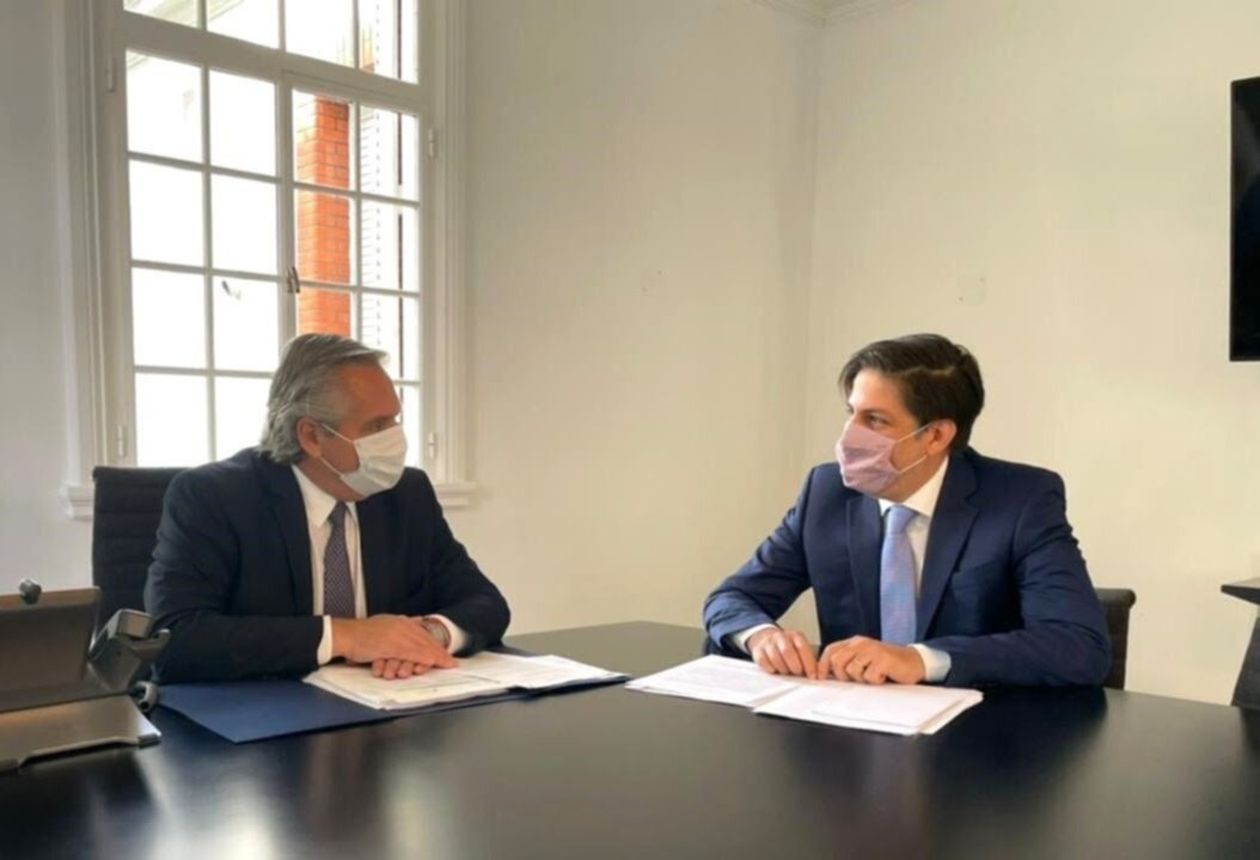 Alberto Fernández y Nicolás Trotta