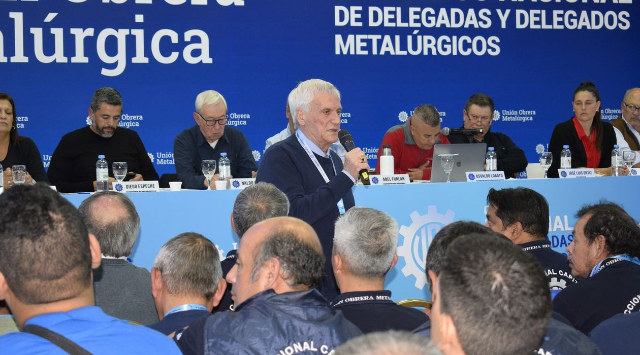 Antonio Caló en el Congreso Nacional de la UOM
