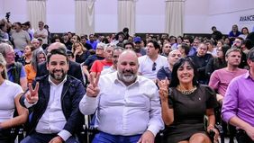 El Turco Asaad, el día en que asumió la presidencia del PJ de Neuquén. La elección interna no cerró todas las heridas.