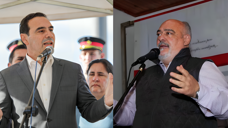 Gustavo Valdés y Ricardo Colombi, enfrentados por el poder en Corrientes.&nbsp;