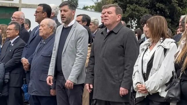 Guillermo Montenegro en el acto de la Base Naval