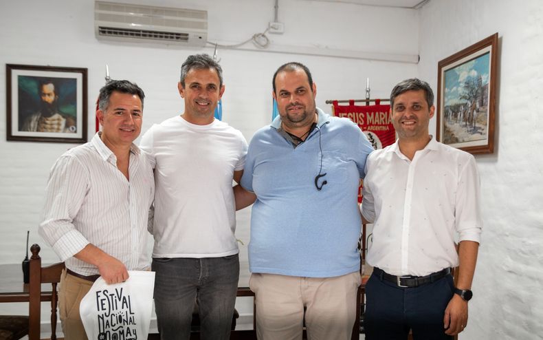 Federico Zárate, Martín Menem y Gabriel Bornoroni en la edición 2025 del Festival de Jesús María Federico Zárate, Martín Menem y Gabriel Bornoroni en la edición 2025 del Festival de Jesús María