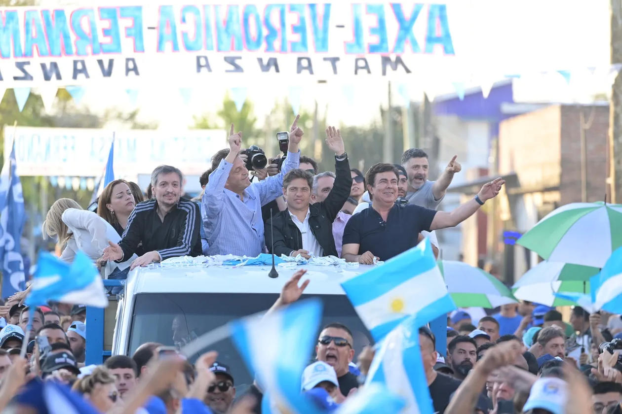 Caravana La Matanza Massa Kicillof Espinoza