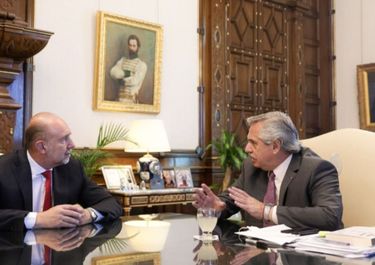 Con la camiseta del trigo, Perotti le pidió a Fernández un Plan B a las retenciones
