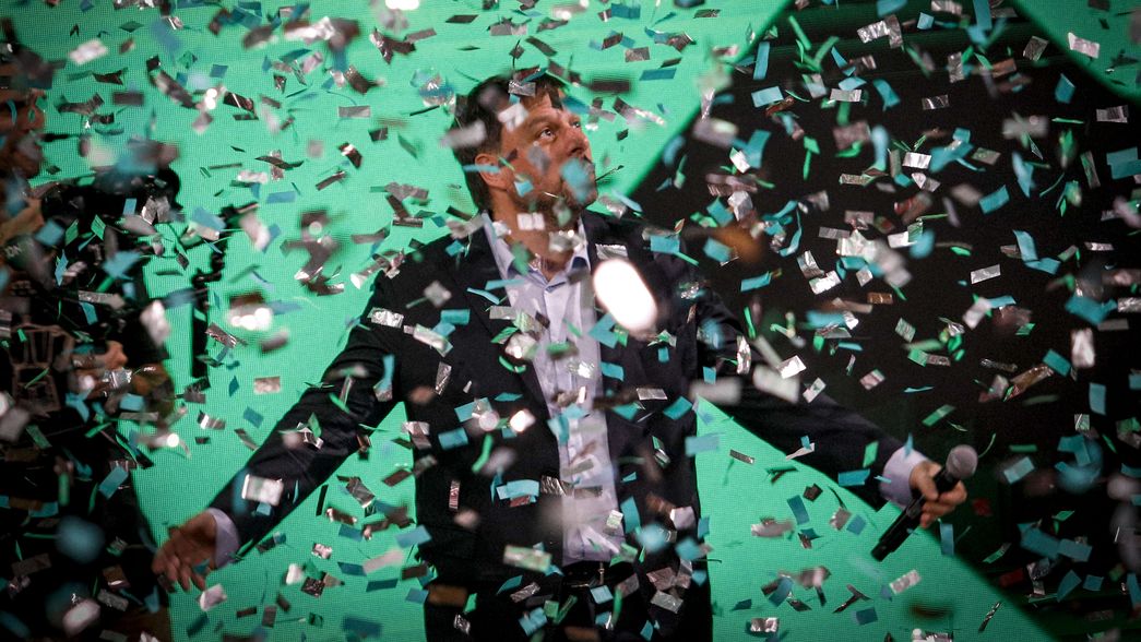 Cierre de campaña de Leandro Santoro. 