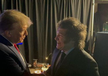 Javier Milei y Donald Trump.