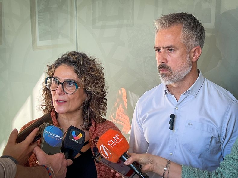 Norma López, conceja de Rosario, y Leandro Kiko Busatto, referentes del espacio peronista Comunidad