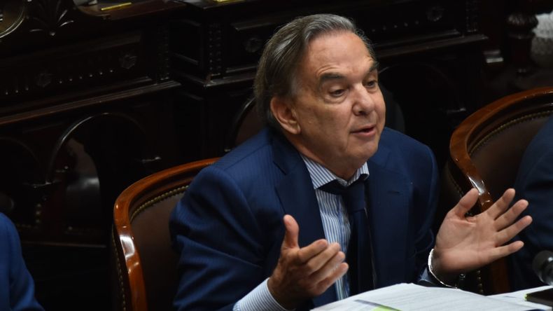 Miguel Ángel Pichetto durante el debate de la ley ómnibus. Miguel Ángel Pichetto durante el debate de la ley ómnibus.