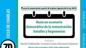 Ciclo de charlas sobre el 7D en la Facultad de Periodismo de la UNLP