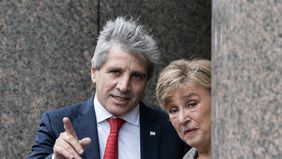 Toto Caputo y la jefa del FMI, Kristalina Georgieva.