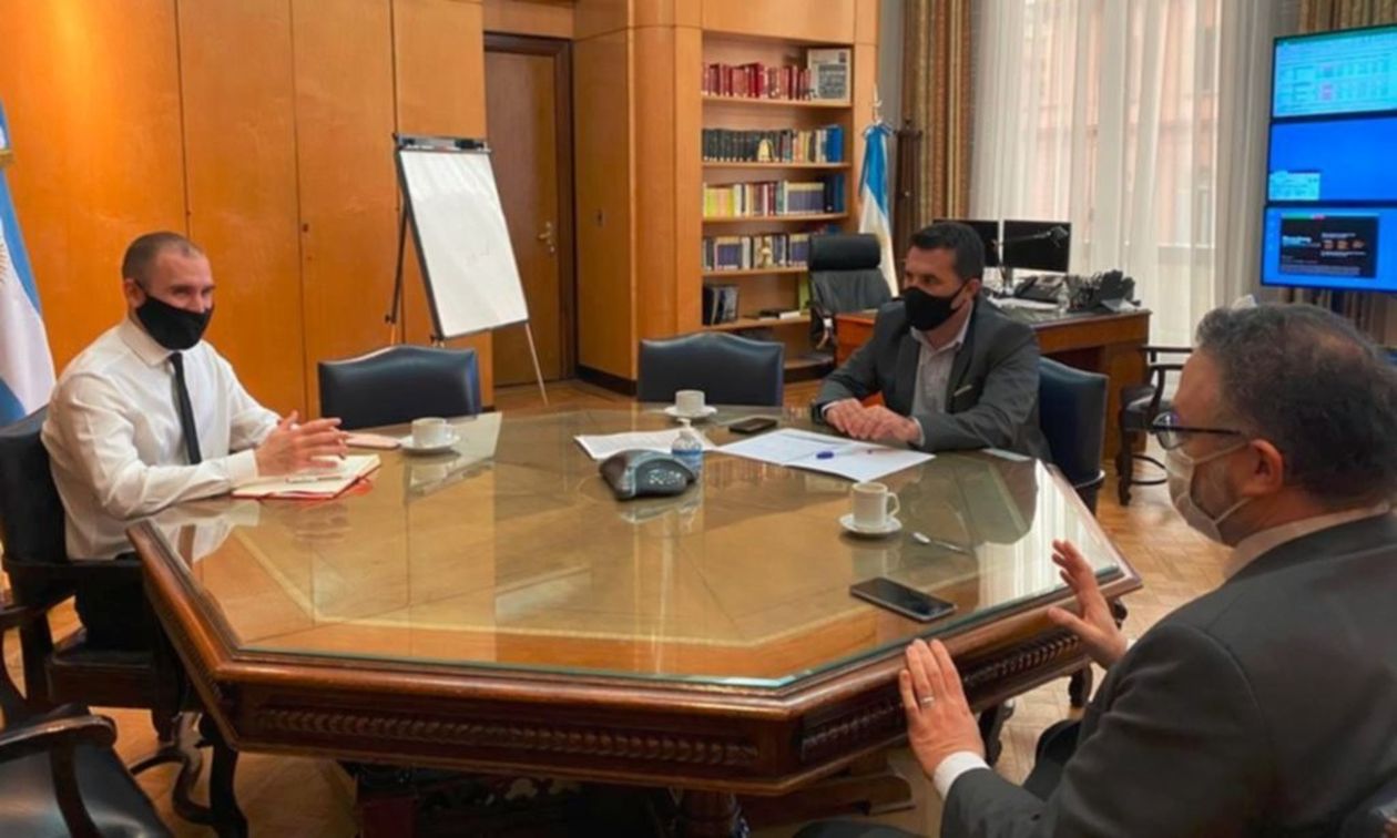 Martín Guzmán, Darío Martínez y Matías Kulfas