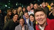 Lisandro Almiron y Tomas Figueroa junto a Karina Milei y referentes libertarios de todo el país.&nbsp;