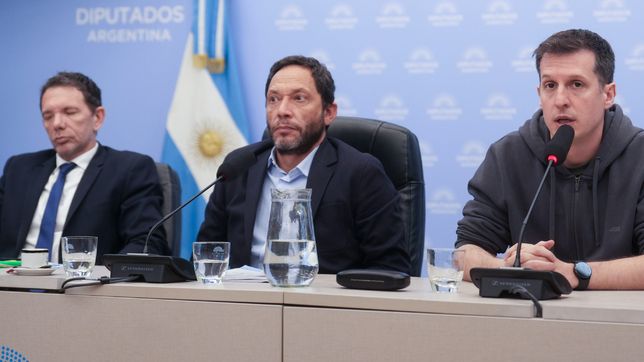 Adrián Pagán, Maximiliano Ferraro y Juan Marino.