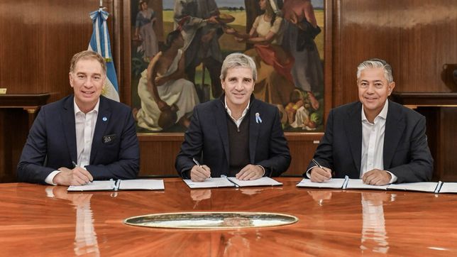 Obras par Neuquén: Diego Santilli, Toto Caputo y Rolando Figueroa