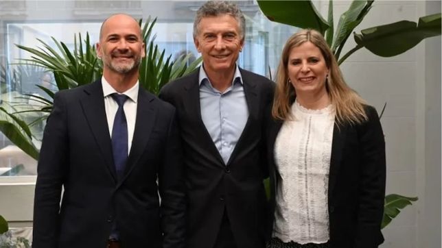 El PRO de Río Negro estalla: Mauricio Macri, Juan Martín y Martina Lacour.