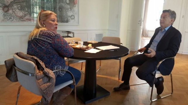 tras la amenaza de ruptura, macri recibe a carrio para bajar la tension