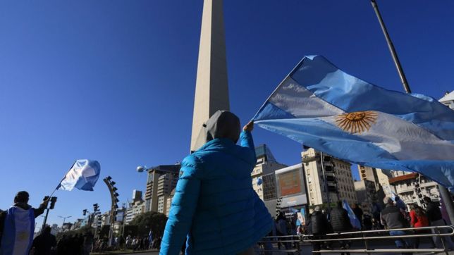 la marcha antigobierno, en imagenes