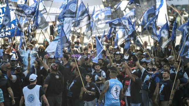 ni alberto ni cristina: la cgt revento la calle en apoyo a la cgt