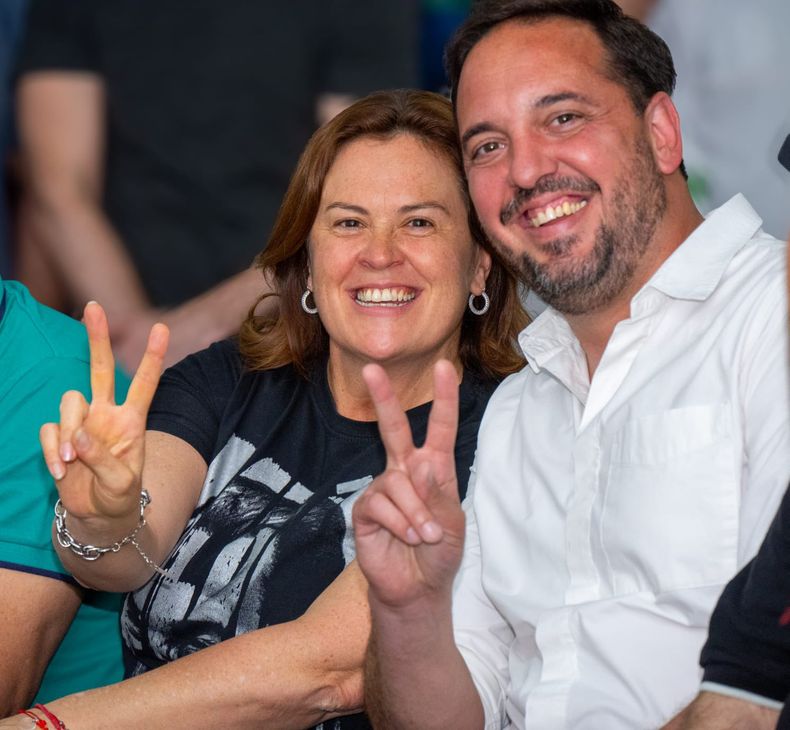 Socios políticos y competidores internos: Fernanda Alonso y Luciano di Nápoli, 