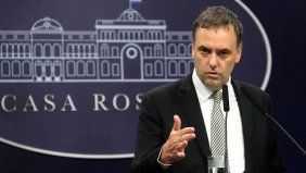 Manuel Adorni, en conferencia de prensa Manuel Adorni, en conferencia de prensa