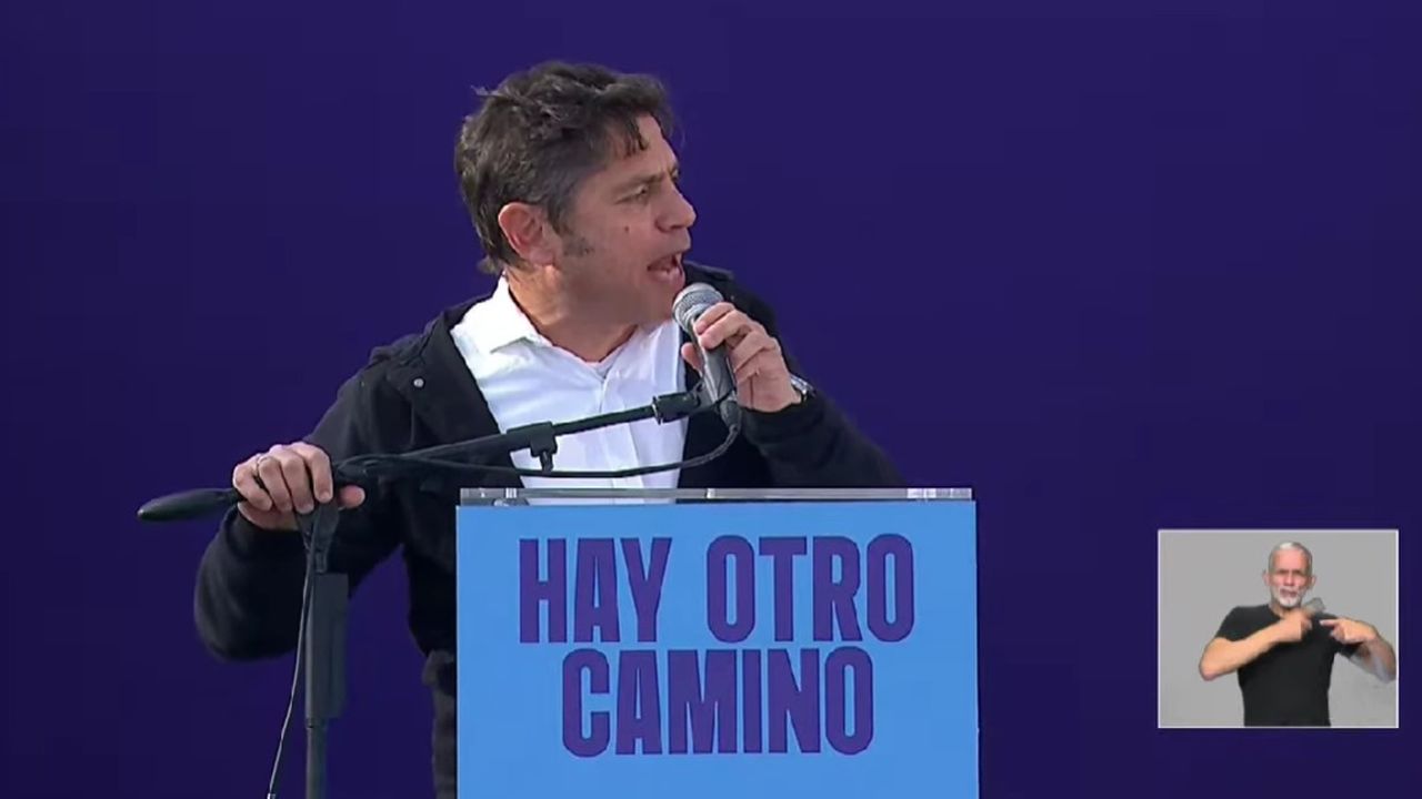 Axel Kicillof lanza MDF en La Plata.