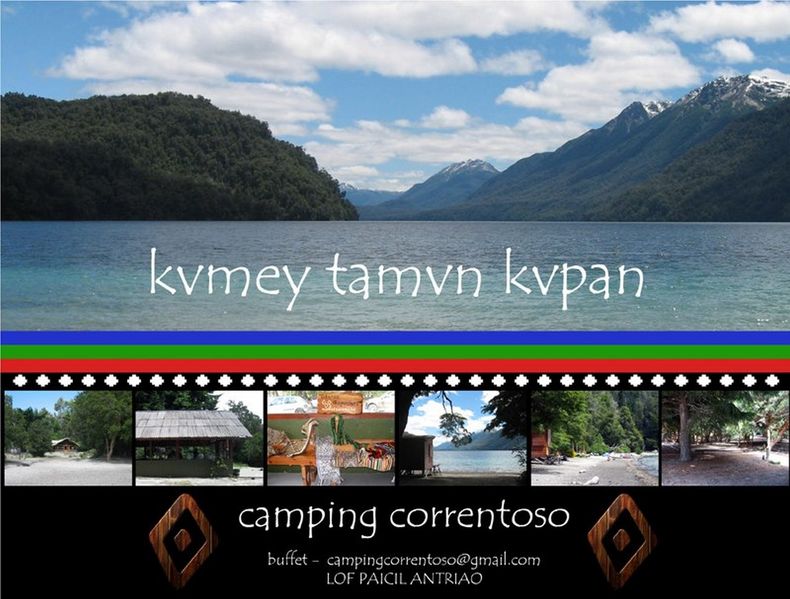 Afiche de la Comunidad Paichil Antriao del Campong Correntoso.