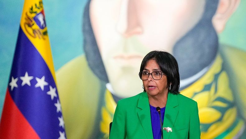 Delcy Rodríguez, presidenta encargada de Venezuela en reemplazo de Nicolás Maduro.