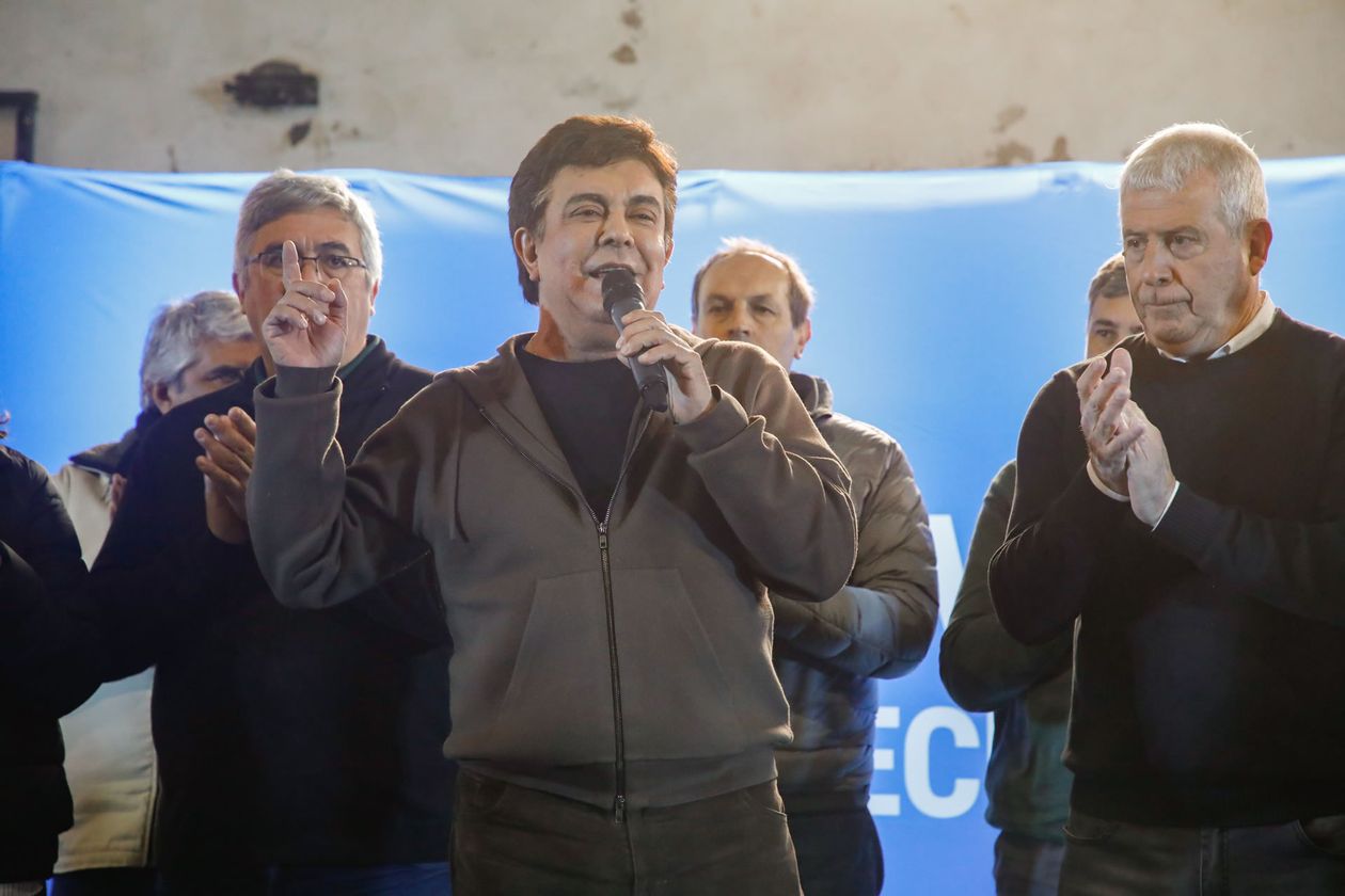 Fernando Espinoza, en el encuentro del MDF en Alberti.