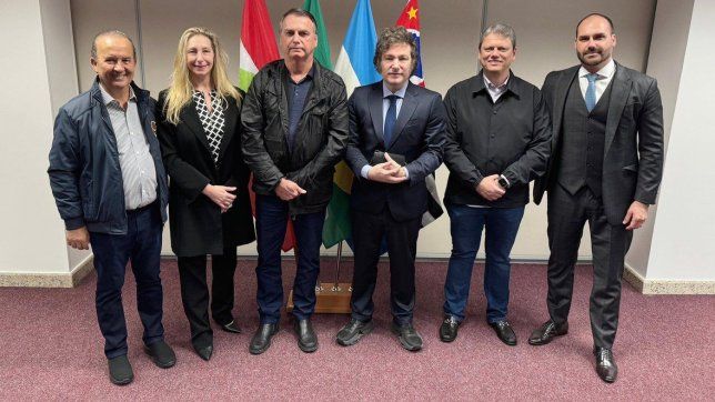 Javier Milei con Jair Bolsonaro.