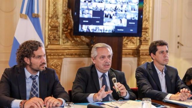 fernandez recibe a la oposicion para coordinar acciones contra la pandemia