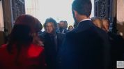 Javier MIlei, con Cristina Fernández de Kirchner, durante su asunción.&nbsp;