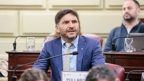 El gobernador de Santa Fe, Maximiliano Pullaro.