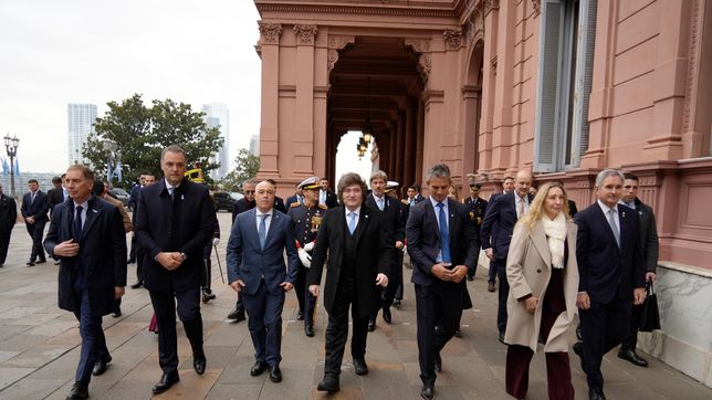 Javier Milei rumbo al tedeum 2026.