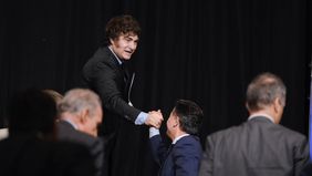 Javier MIlei y Gabriel Boronoroni en Córdoba