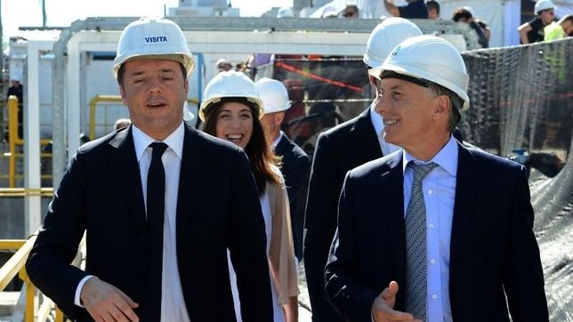 junto a renzi, macri superviso las obras de soterramiento del sarmiento
