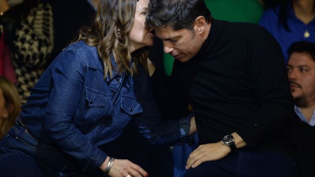 Axel Kicillof con Florencia Saintout 