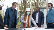 katopodis y cascallares recorrieron el inicio de las obras de la unab