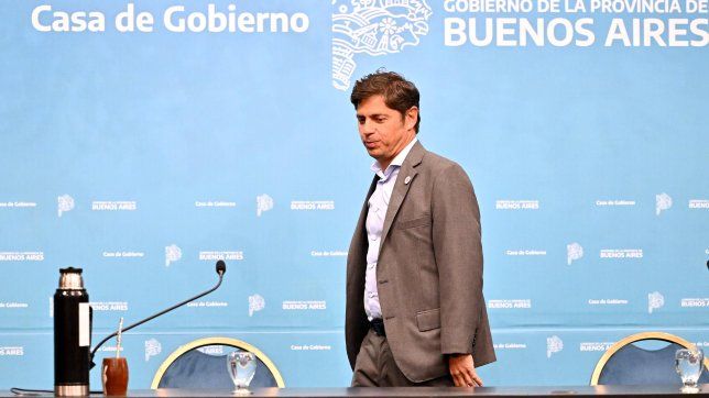 Axel Kicillof anuncia el desdoblamiento electoral.