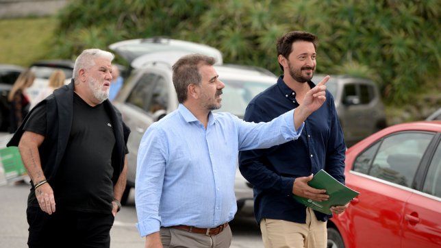 Cristian Ritondo, junto a Martín Yeza y Roberto Quatromano.