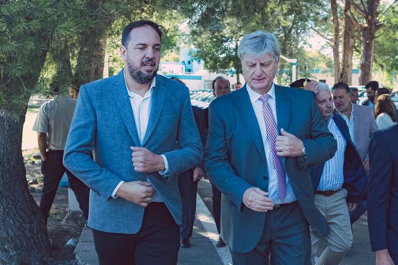 El gobernador de La Pampa Sergio Ziliotto y el intendente de la capital Santa Rosa, Luciano di Nápoli, enfretados en una interna que no para.