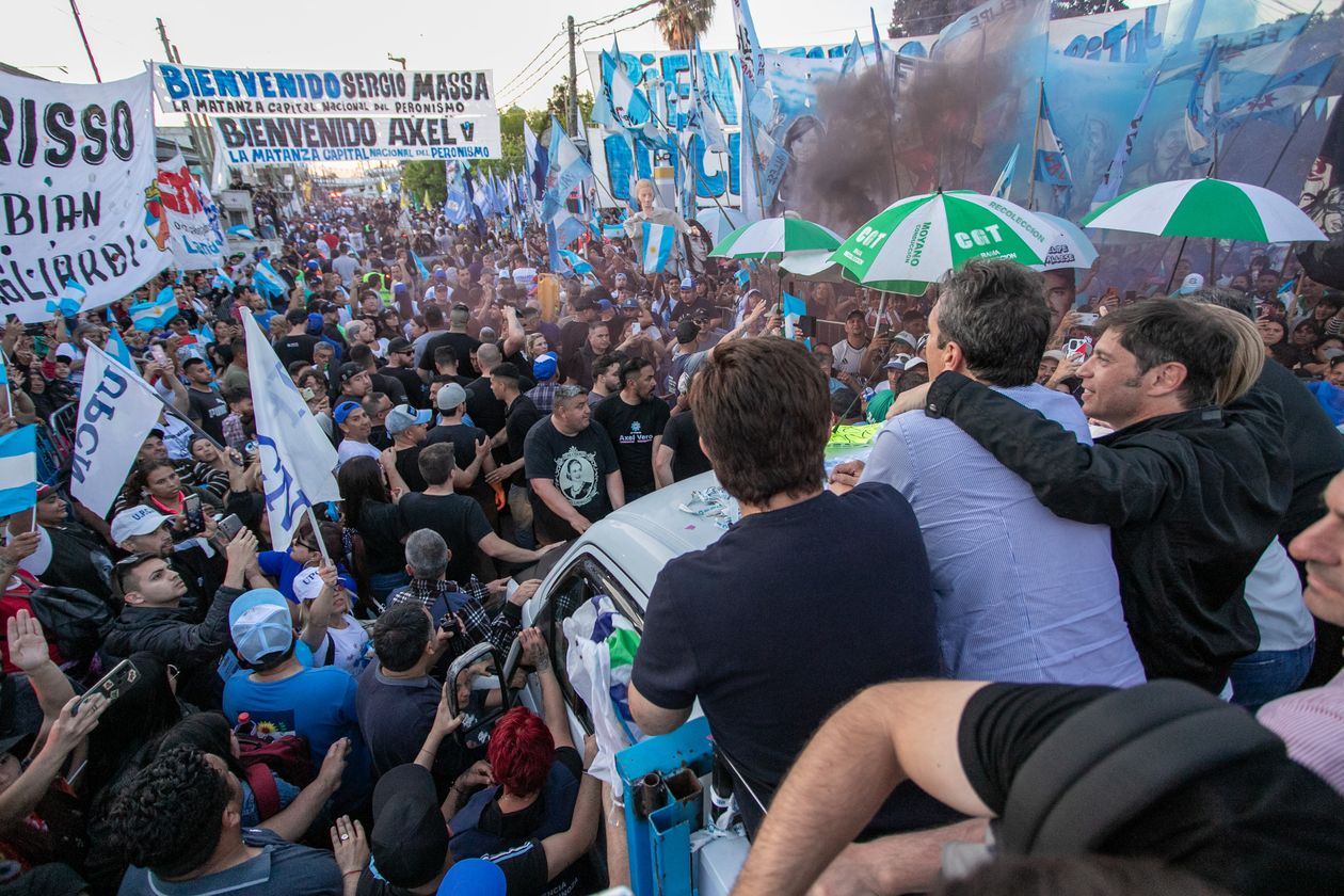 Massa Kicillof caravana en La Matanza