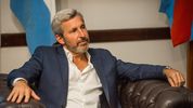Rogelio Frigerio, gobernador de Entre Ríos, en su despacho en Casa Gris.