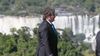 Javier Milei en las Cataratas del Iguazú, en Misiones.