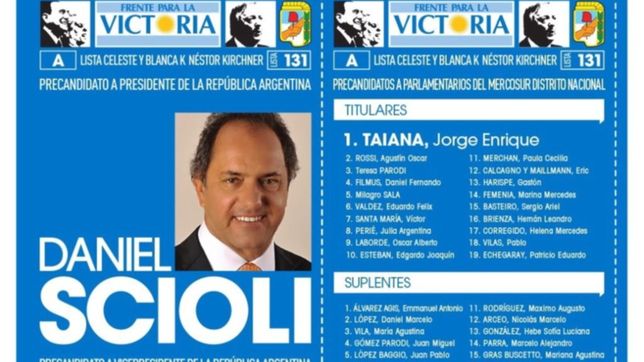 scioli y zannini ya tienen boleta